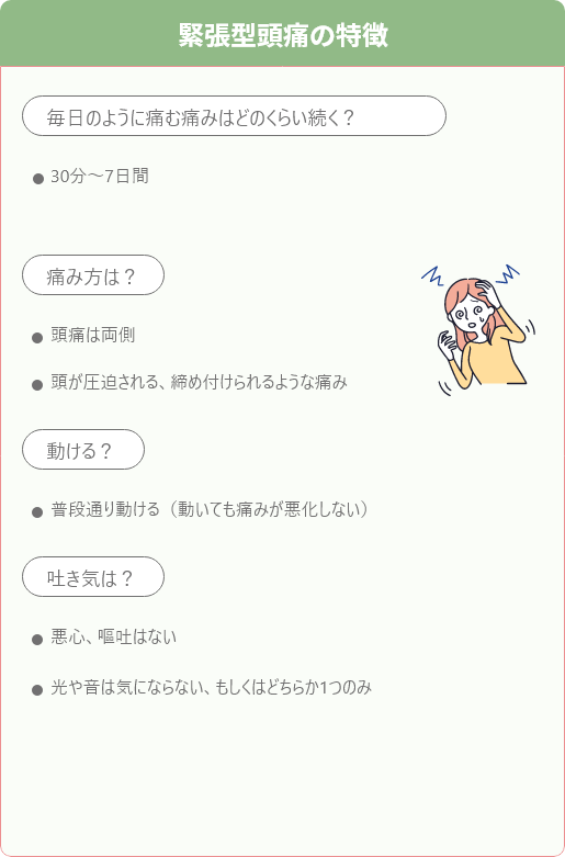 緊張型頭痛の特徴
