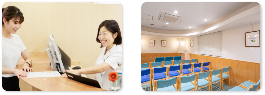 産婦人科受付・待合